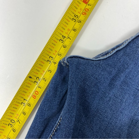 Free People Penny Pull On Flare Jeans Bell Bottoms in Rich Blue Denim 30 - Picture 10 of 12